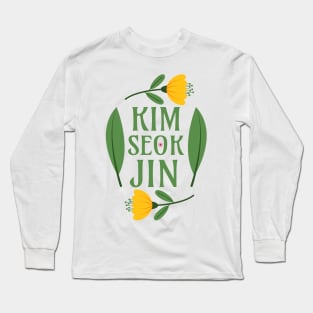 Kim Seokjin - Greenery Floral JIN BTS Army - Kim Seok-jin Long Sleeve T-Shirt